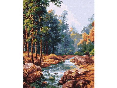 Malowanie po numerach 40x50 cm KHO2882 Karpacka fontanna AP0076