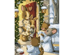 Malowanie po numerach 40x50 cm KHO6551 Magia kolęd AP0109