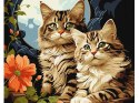 Malowanie po numerach 40x50 cm KHO6574 Magiczne kocięta AP0112