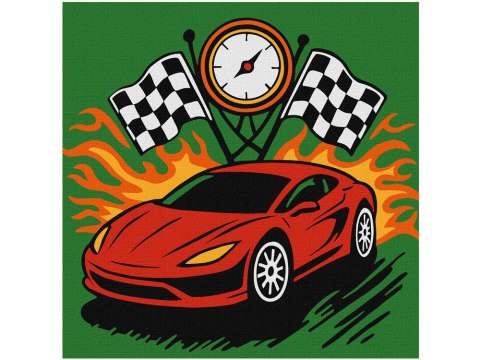 Malowanie po numerach dla dzieci 25x25cm KHO1315 Chwila zwycięstwa AP0082