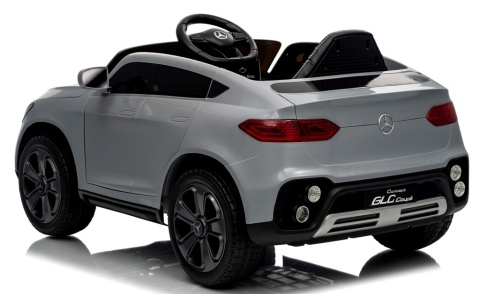 Mercedes GLC COUPE Concept Auto na akumulator 4x4 SREBRNY, Światła, Dźwięki, Pilot, Koła EVA