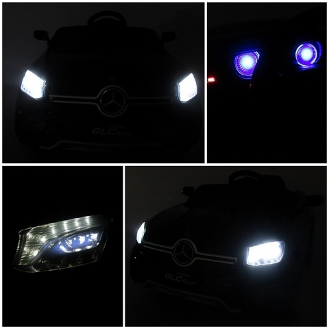 Mercedes GLC COUPE Concept Auto na akumulator 4x4 SREBRNY, Światła, Dźwięki, Pilot, Koła EVA