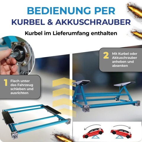 Podnośnik uchylny 3T 3000 kg - profesjonalny podnośnik samochodowy do warsztatu