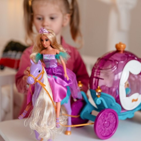 WOOPIE ROYAL Lalka Księżniczka Lily i Magiczny Powóz Karoca Akcesoria