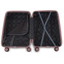 Zestaw 4 walizek podróżnych z beautycase - twarda skorupa, kółka 360° TSA