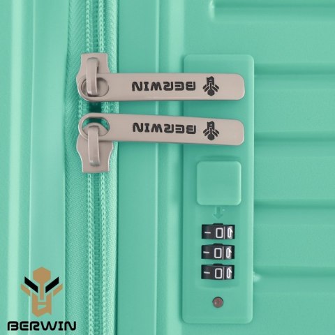 Zestaw 4 walizek podróżnych z beautycase - twarda skorupa, kółka 360°, zamek TSA