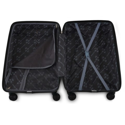 Zestaw 4 walizek podróżnych z beautycase - twarda skorupa, kółka 360°, zamek TSA