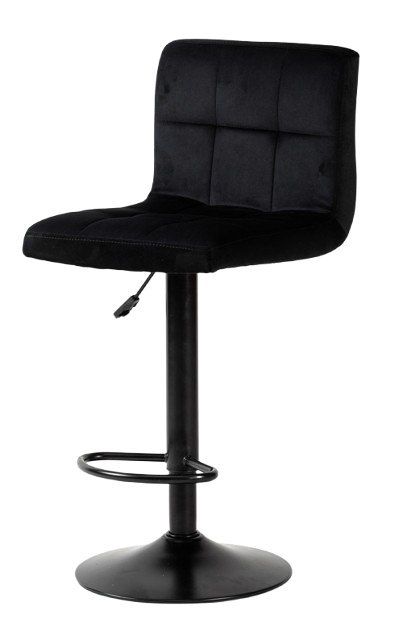 Hoker D2BW Krzesło Barowe Fotel obrotowy WELUR Regulowana wysokość