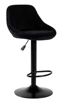 Hoker D3BW Krzesło Barowe Fotel obrotowy Welur Regulowana wysokość