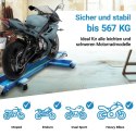 Platforma do manewrowania motocyklem 567 kg z wytrzymałej stalowej bazy solidnej