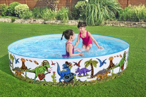 Basen rozporowy Dinozaury dla dzieci 3+ BESTWAY 244x46cm Winyl + PCV