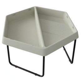 MASTERKIDZ Sześciokątny Stolik Do Zabawy Piaskiem i Wodą 2 Komory Regulowana Wysokość