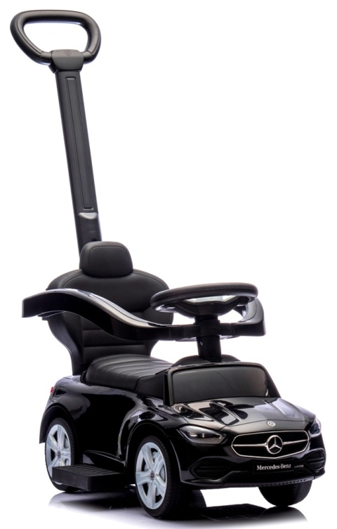 Pchacz Mercedes AMG c63 CZARNY Jeździk, muzyka