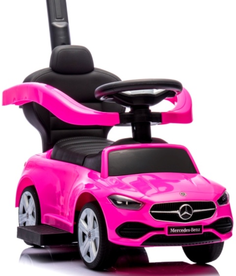 Pchacz Mercedes AMG c63 RÓŻOWY Jeździk, muzyka