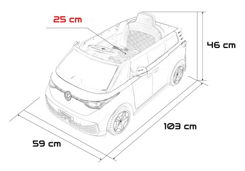 Pojazd Volkswagen ID BUZZ Żółty