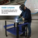 Profesjonalny stół warsztatowy/spawalniczy BITUXX na kółkach o nośności 250 kg - mobilny roboczy do spawania i montażu
