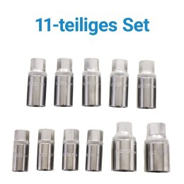 Profesjonalny zestaw wykrętaków do szpilek - BITUXX 11 elementów (napęd 1/2″)