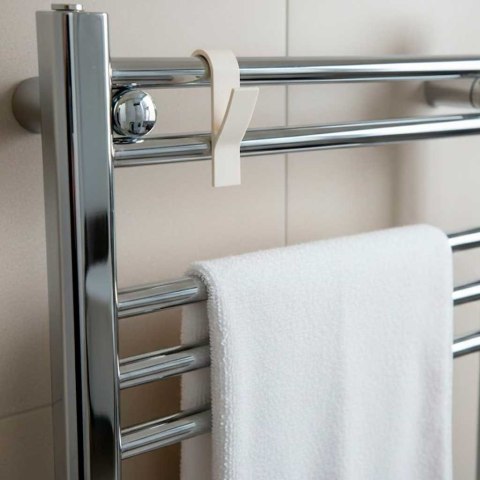 Wieszak na grzejnik kaloryfer łazienkowy kremowy