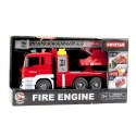 Wóz Strażacki Z Wysięgnikiem Straż Pożarna Napęd Lanie Wody Światła Dźwięki