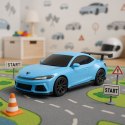 Samochód Sportowy Elektryczny Zdalnie Sterowany Stacja Ładująca Niebieski