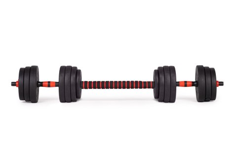 Hantle regulowane 2x15 kg sztanga zestaw 30 kg gryf