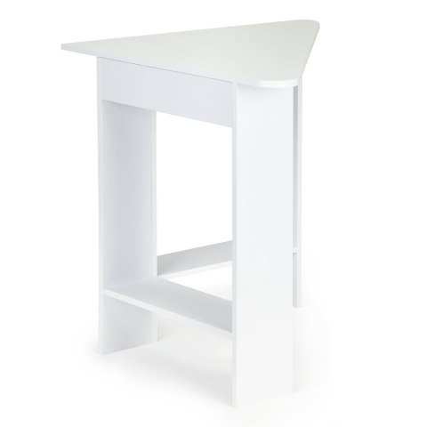 Nowoczesne biurko komputerowe narożne białe ModernHome