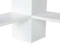 Nowoczesne biurko komputerowe narożne białe ModernHome