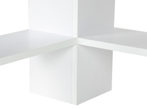 Nowoczesne biurko komputerowe narożne białe ModernHome