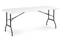 Stół cateringowy 180 cm składany w walizkę biały MultiGarden