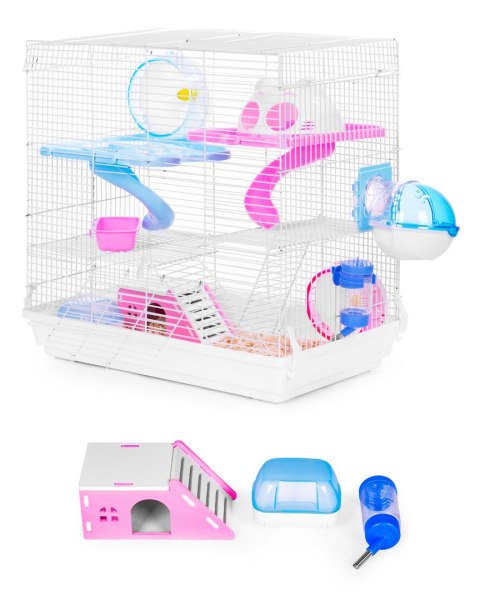Klatka dla chomika świnki morskiej gryzoni pełne wyposażenie Petsi