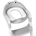 Nakładka na toaletę dla dzieci ze schodkami i drabinką szara ECOTOYS
