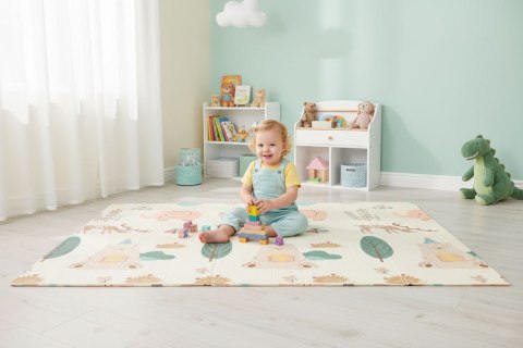 Mata piankowa dla dzieci 200x180 cm edukacyjna dwustronna składana + torba IPLAY