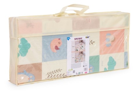 Mata piankowa dla dzieci 200x180 cm edukacyjna dwustronna składana + torba IPLAY