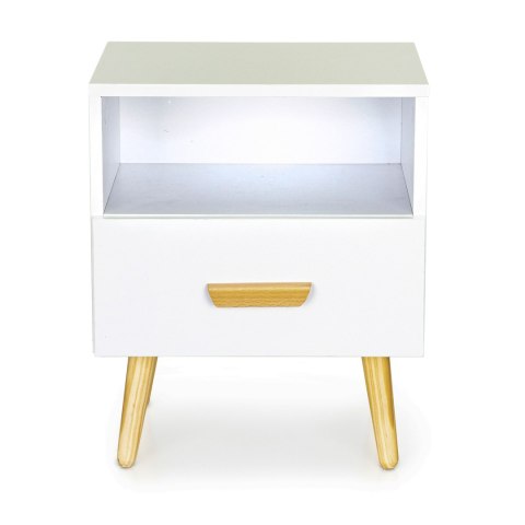 Szafki nocne zestaw 2 szt. nowoczesne stoliki kawowe białe ModernHome