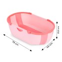 Wanienka dla dzieci wanna turystyczna składana odpływ różowa ECOTOYS