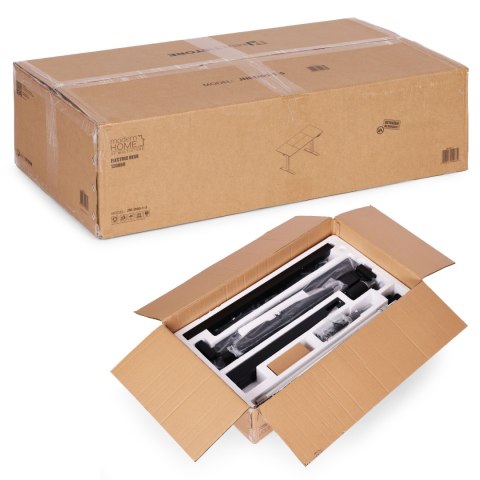 Biurko elektryczne regulowane 140x70 cm regulacja wysokości 76-121 cm ModernHome