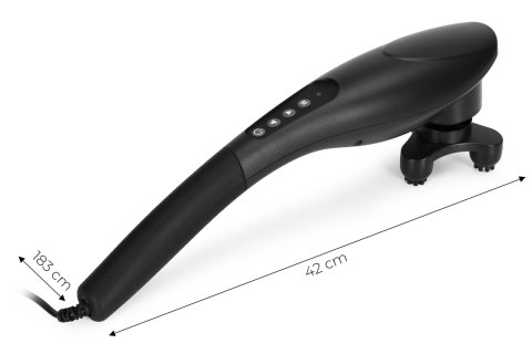 Masażer ręczny wibracyjny do masażu ciała zestaw 5 końcówek 20W ModernHome