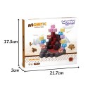 WOOPIE Klocki Magnetyczne Bloczki Sześciany Piksele Mine Craft 74el.
