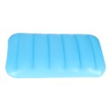 Materac dmuchany do pływania, leżak do opalania z poduszką niebieski