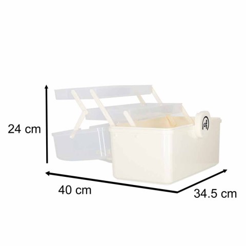 Organizer na leki pojemnik pudełko kasetka apteczka duży XXL na zamek skrzynka 34x19x22,5cm