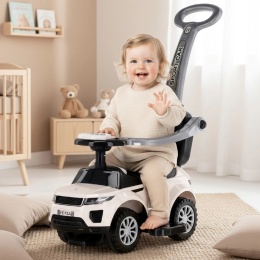 Pchacz J4 biały Pchacz Jeździk, chodzik, muzyka, klakson