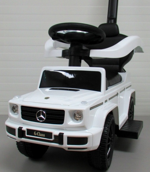 Pchacz Mercedes AMG c63 BIAŁY Jeździk, muzyka