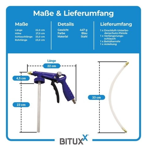 Pneumatyczny pistolet do konserwacji podwozia BITUXX