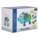 Słonik tablica manipulacyjna montessori wbijak sorter klocki młotek 26cm