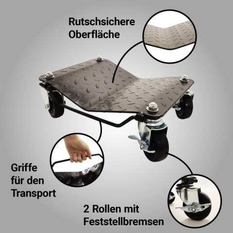 Wózki manewrowe pod koła 4x 680kg Bituxx zestaw do przestawiania auta