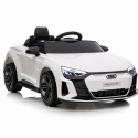 AUDI E-Tron GT Biały Auto na akumulator EVA Skóra pilot