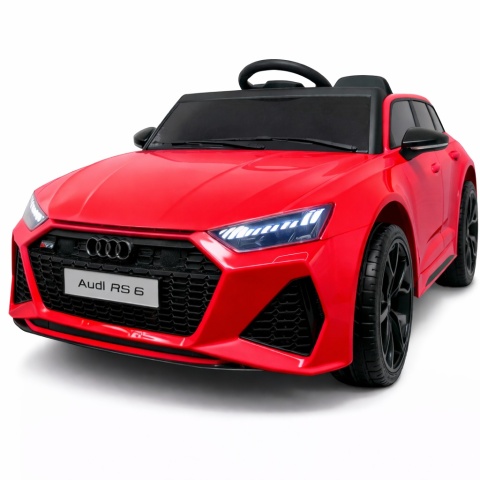 AUDI RS6 GT Czerwony Auto na akumulator EVA Skóra pilot