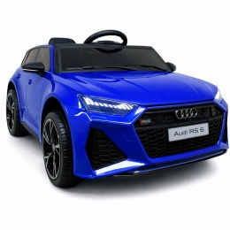 AUDI RS6 GT Niebieski Auto na akumulator EVA Skóra pilot