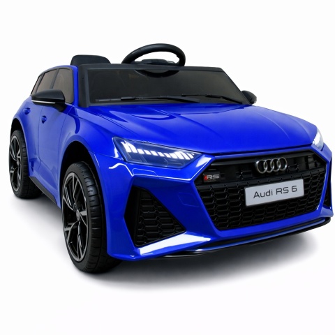 AUDI RS6 GT Niebieski Auto na akumulator EVA Skóra pilot