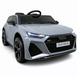 AUDI RS6 GT SZARY Auto na akumulator EVA Skóra pilot